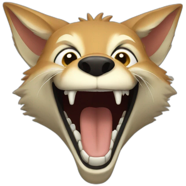 Jackal laughing  emoji
