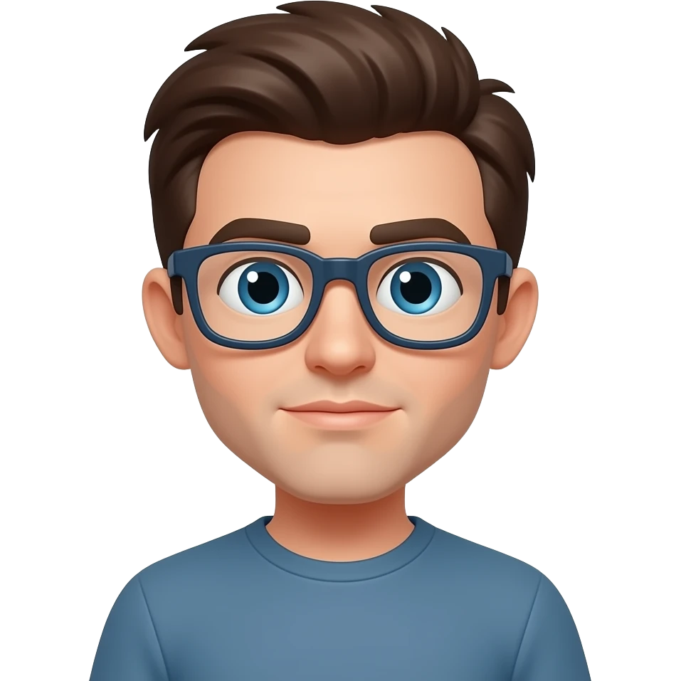 nerd emoji but serious emoji