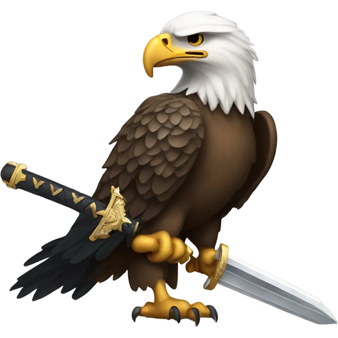 Eagle with sword emoji