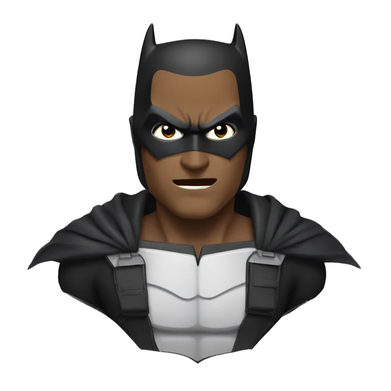 Chat mélanger à batman emoji