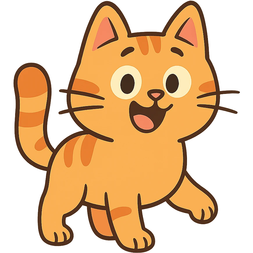 a cute cat emoji