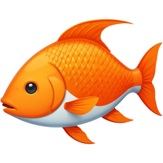 fish in ios style minimalistic emoji