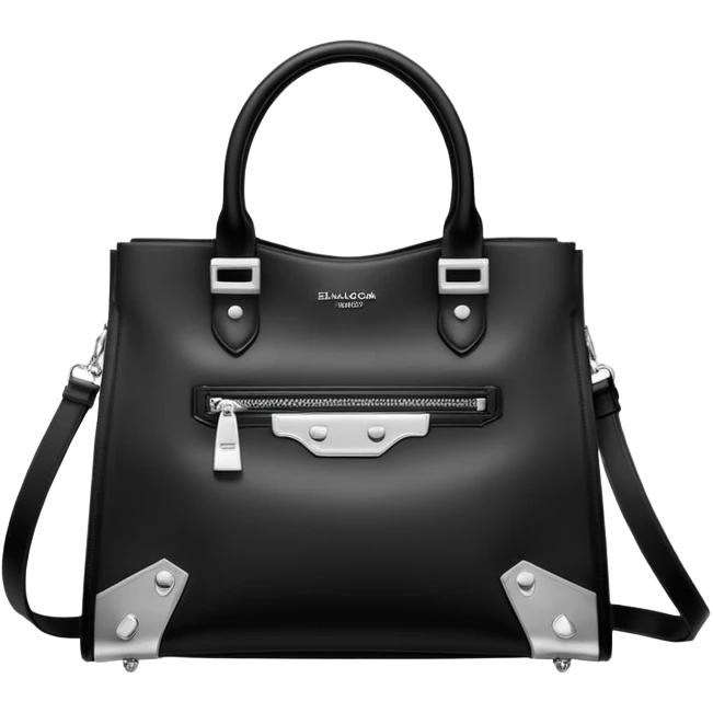 city tote bag from Balenciaga black emoji