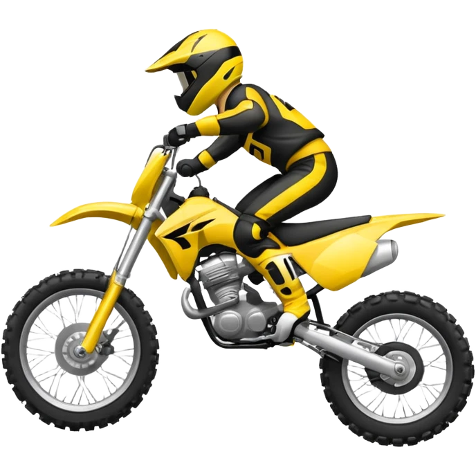 Moto crosse  roue arrière  emoji