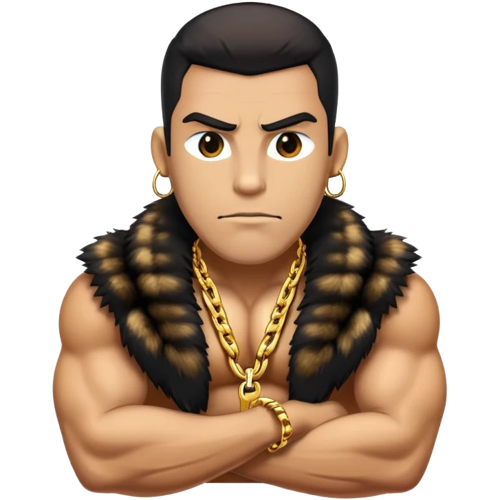 Dooberman con cadena dorada emoji