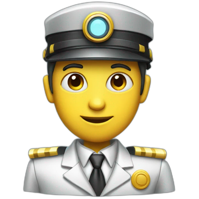 futuristic robot stationmaster emoji