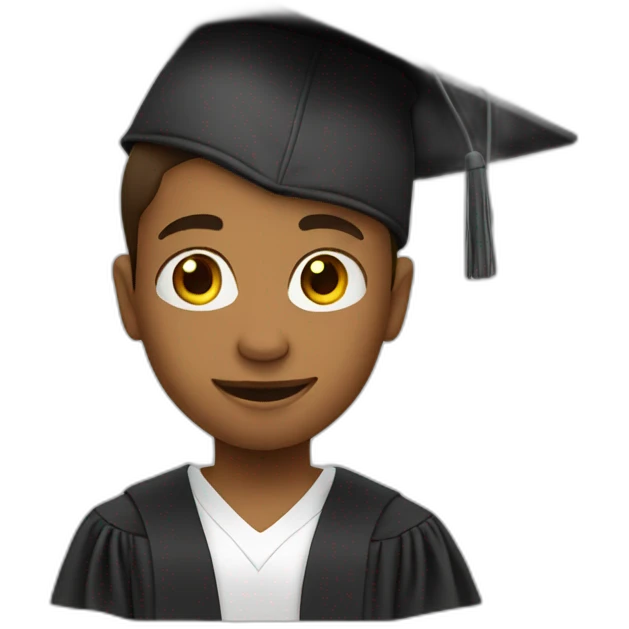 graduation kid emoji