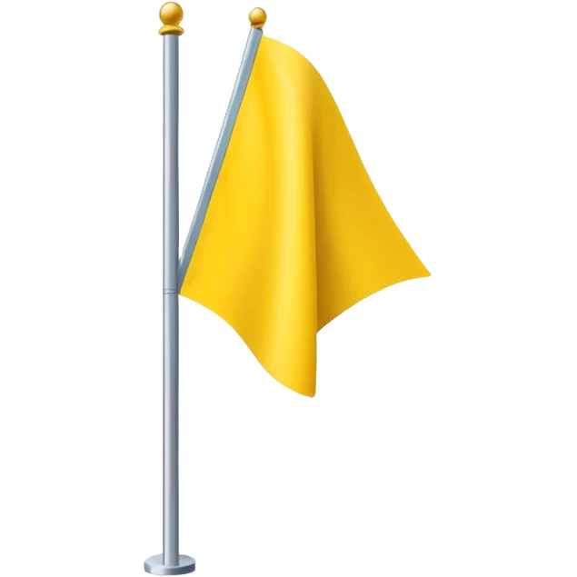 Make a yellow colour triangular flag emoji spreading upward emoji