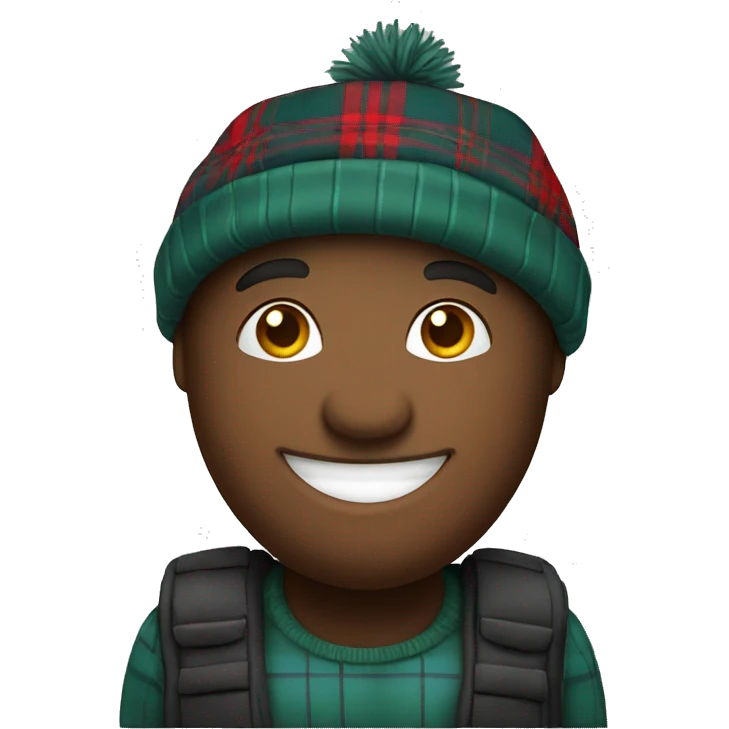 smiling solo with tartan hat emoji