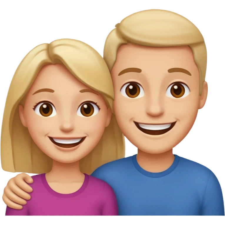two full-length people  getting to know each other emoji