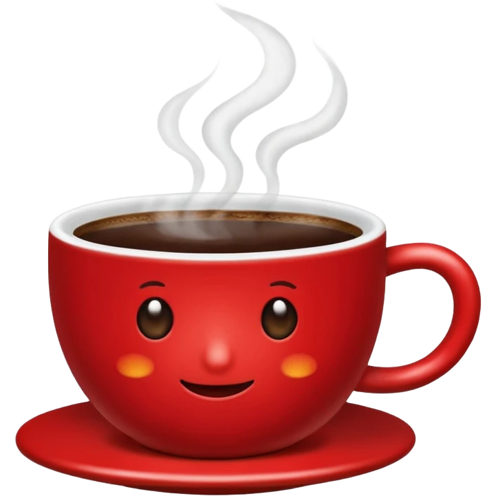 cup of coffe red emoji