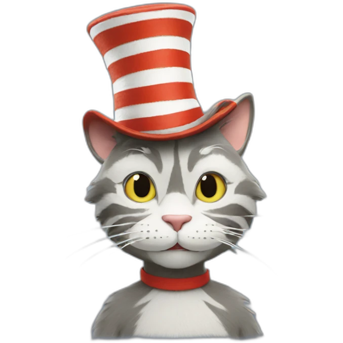 Cat in the hat dr Seuss emoji
