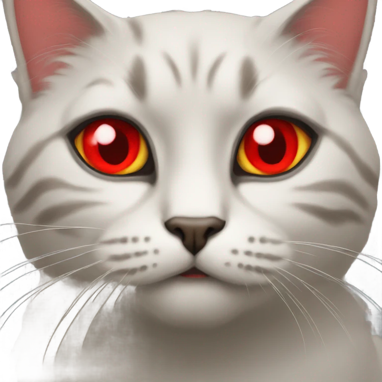 High cat red eyes emoji