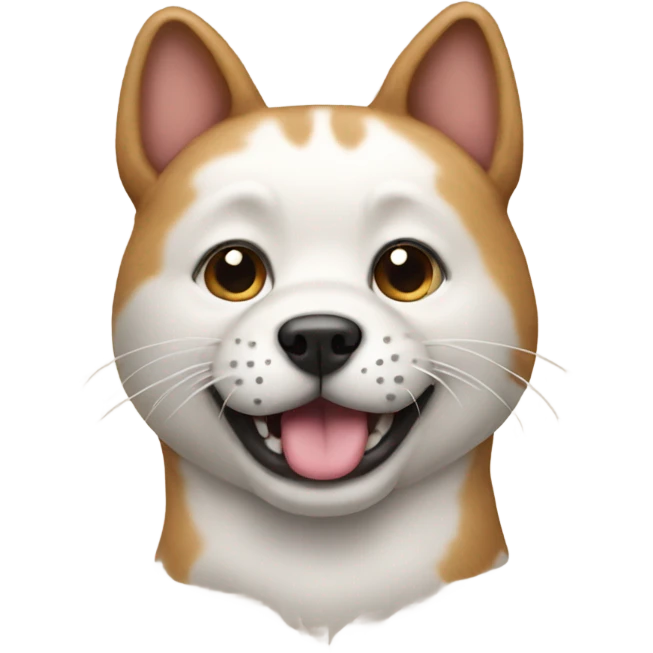 Dog with a cat head emoji