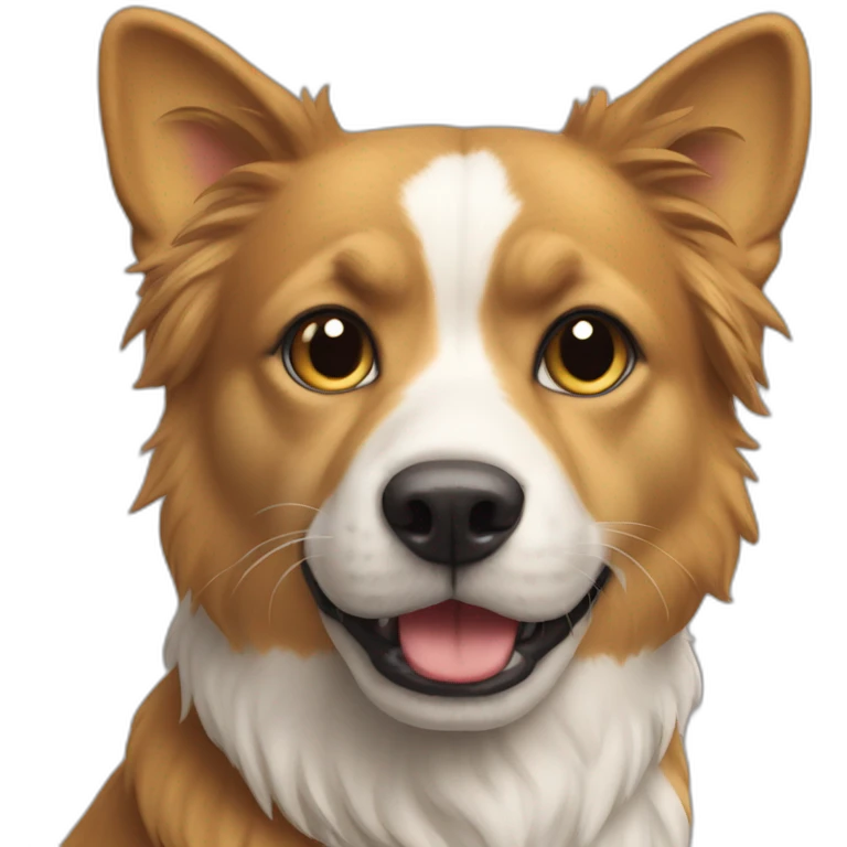 Chat sur chien emoji
