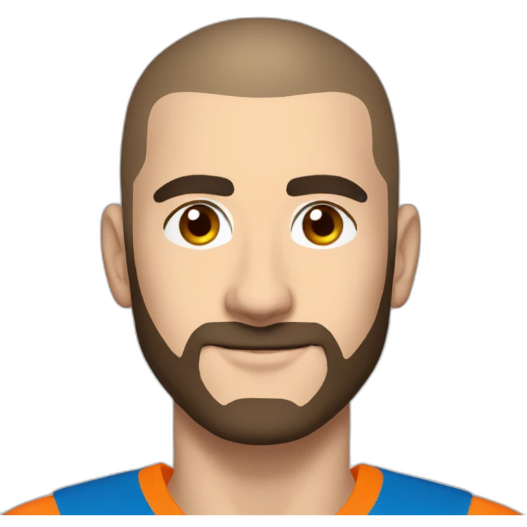 Benzema in orange emoji