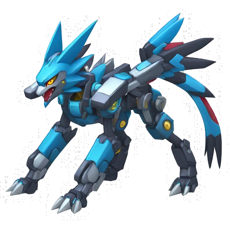 Zeraora-Zoroark-medabot-Mecha full body emoji