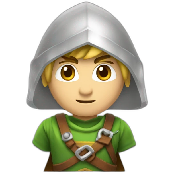 Link avec son épée de légende emoji