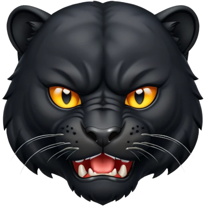 angry panther  emoji