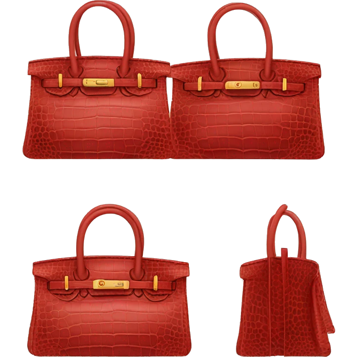red alligator skin birkin bag emoji