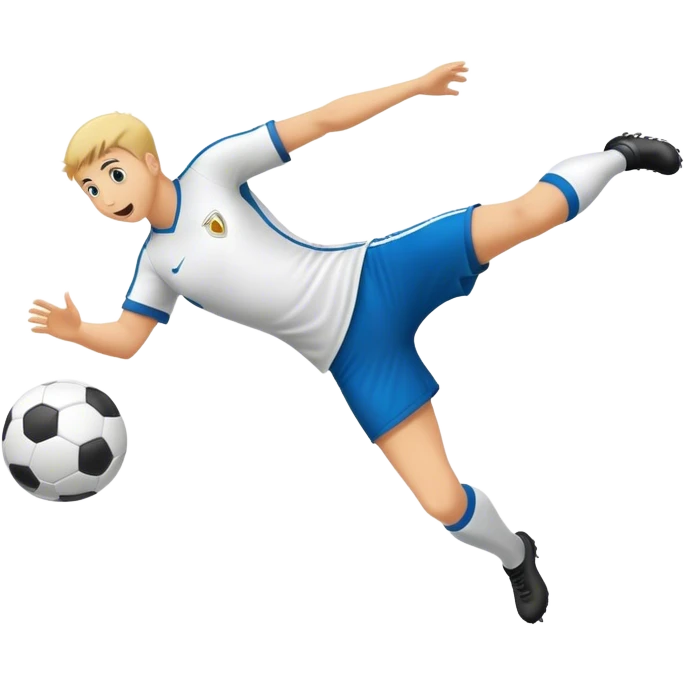 Soccer kick emoji