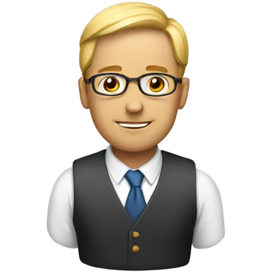 Smart person emoji