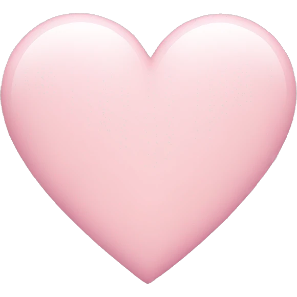 Light pink heart emoji
