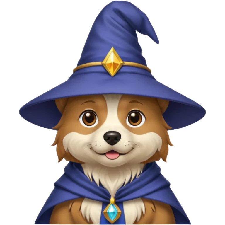 Dog wizard emoji