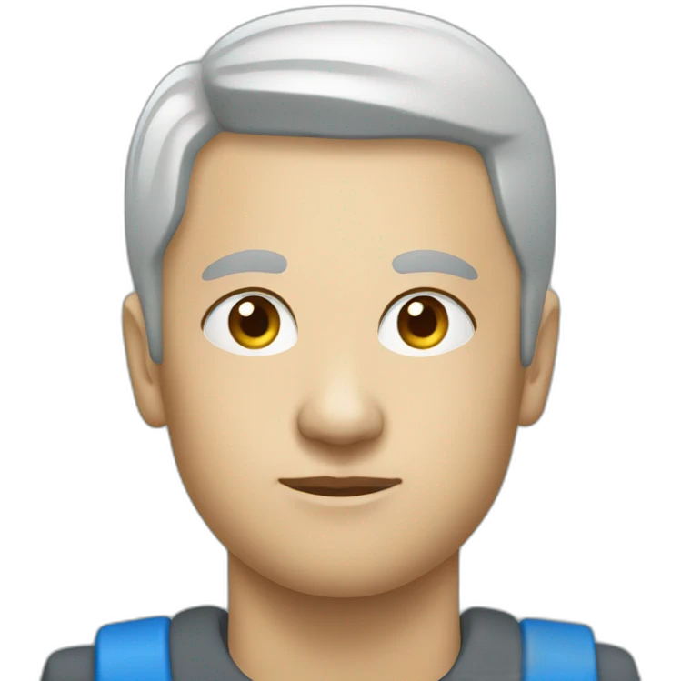blue russian train, frontal view emoji