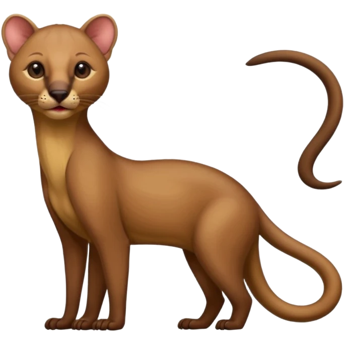 fossa, exotic animal emoji