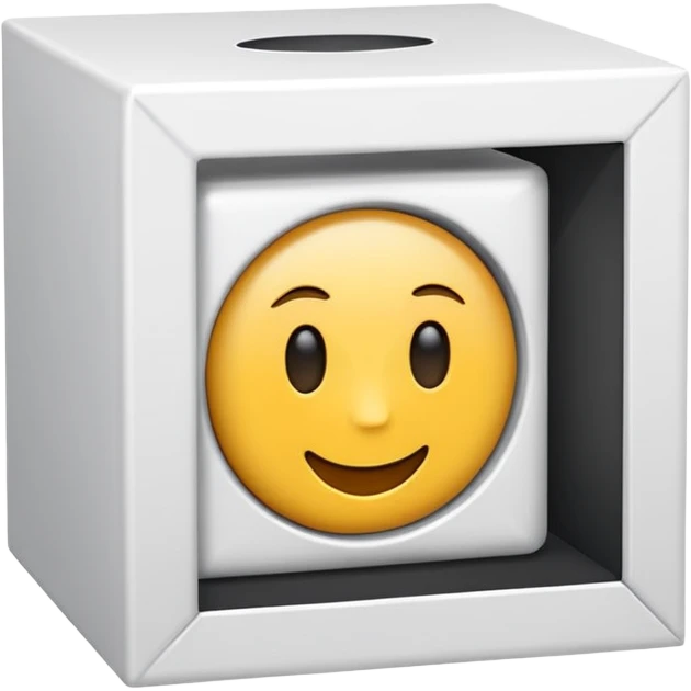 An interior design emoji in a square box emoji