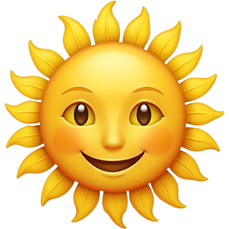 smiling sun emoji