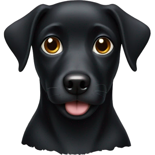 Black dog emoji