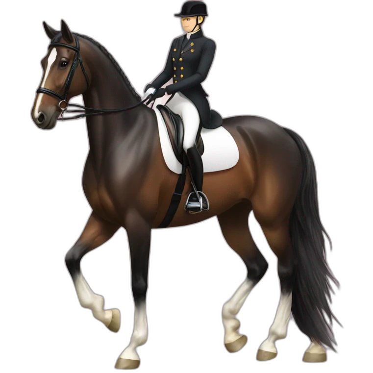 Dressage horse emoji