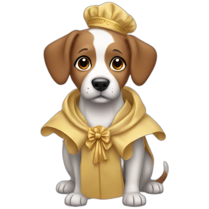 dog with gown emoji