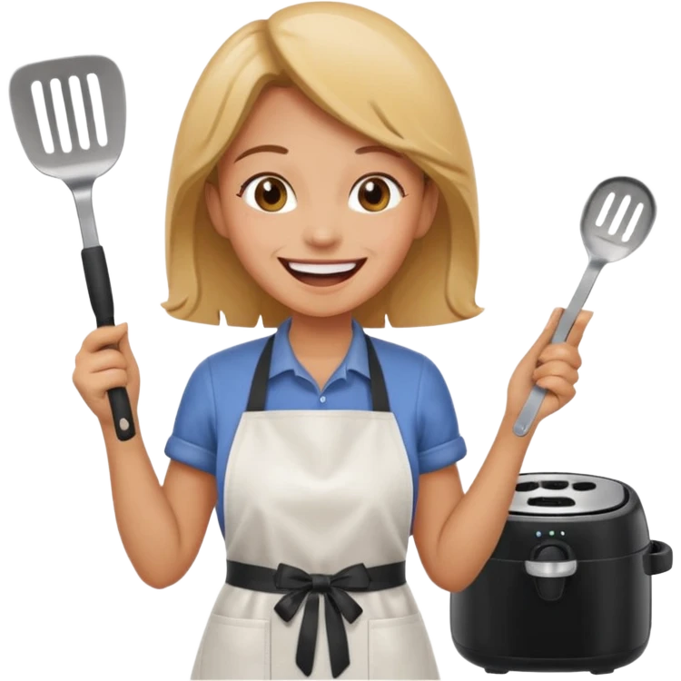 Air fryer Laughing historically emoji