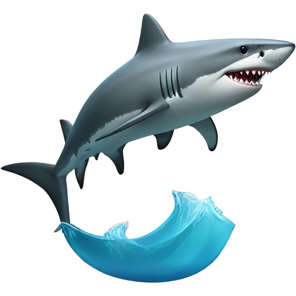 Shark riding a horse emoji