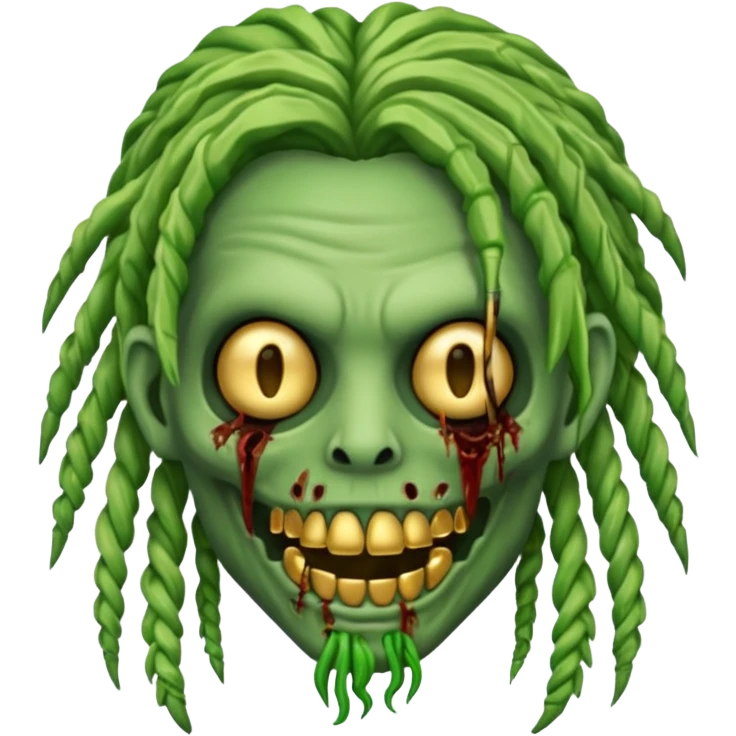 zombie emoji with grillz and freeforms emoji
