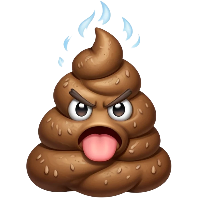 angry poop  emoji