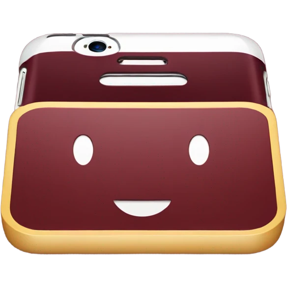 Iphone maroon  emoji
