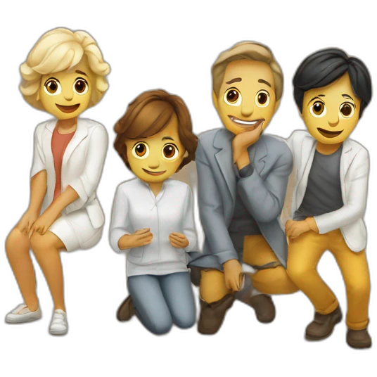 Quatre Meilleurs amis emoji