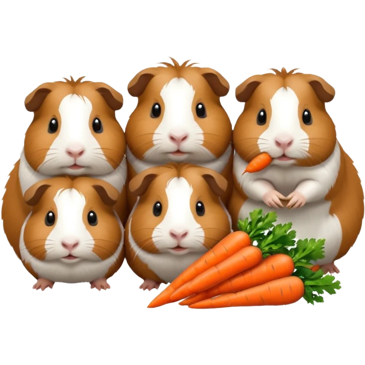 6 guinea pigs  emoji