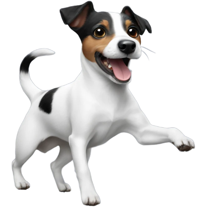 Black Jack Russell dancing emoji