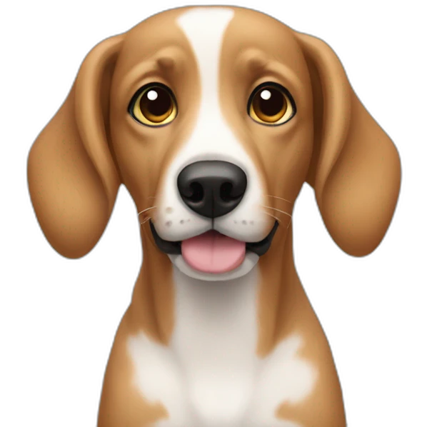 Dog, rose emoji