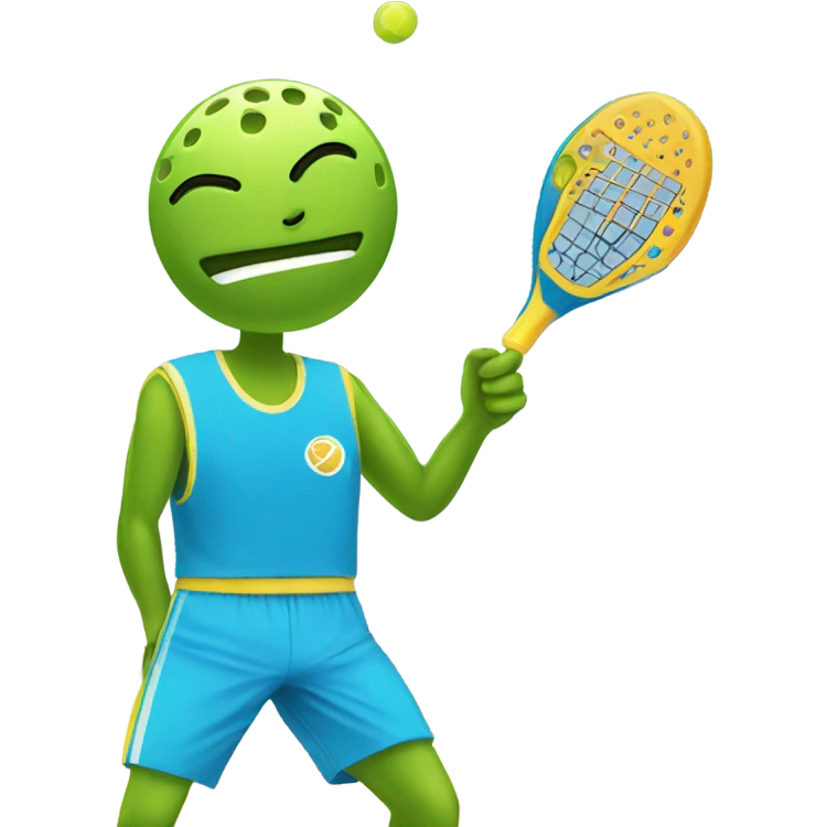 Dreaming about pickleball emoji
