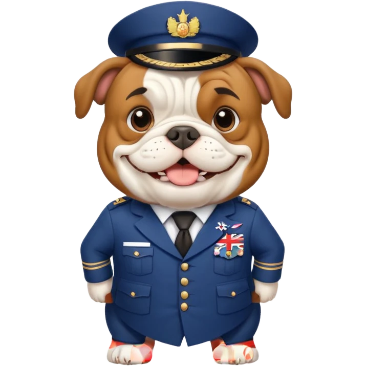 bulldog guide, English theme emoji