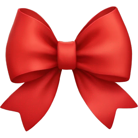 Red bow emoji