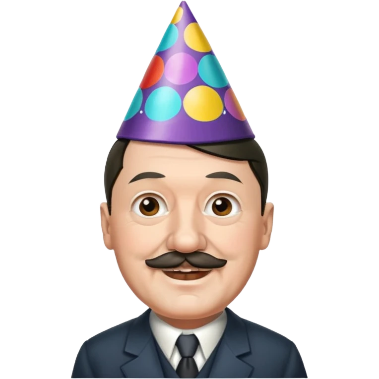 Adolf hitler party hat emoji