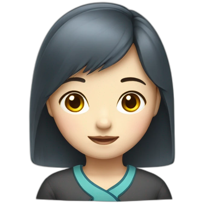 Chinese primary school girl emoji