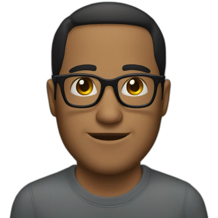 Anthony Martinez con gafas emoji